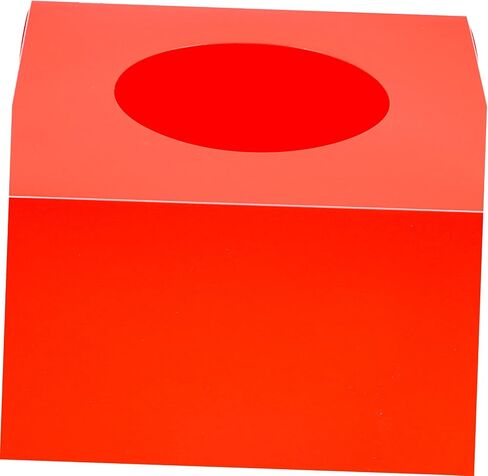 FUNOMOCYA Box Box صندوق السحب صندوق منظم بلاستيكي حاوية تذكرة السحب حاوية بلاستيكية صناديق السحب صندوق الرسم صندوق البريد صندوق الألعاب صندوق كرة التذكرة لوازم السحب المكتب الأحمر in Saudi Arabia