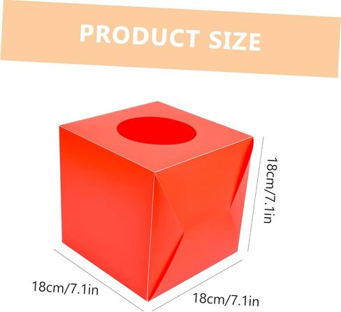 FUNOMOCYA Box Box صندوق السحب صندوق منظم بلاستيكي حاوية تذكرة السحب حاوية بلاستيكية صناديق السحب صندوق الرسم صندوق البريد صندوق الألعاب صندوق كرة التذكرة لوازم السحب المكتب الأحمر in Saudi Arabia