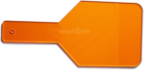 Dental Shield Plate Handheld Eye Protector Shade Board for Curing Light, Curing Lamp Filter for Dentists 2PCS/Pack (Orange) in Saudi Arabia