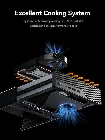 MINISFORUM MS-01 كمبيوتر صغير هيكلي مع Intel Core i9-13900H، دعم vPro Enterprise، 2x10Gbps SFP+LAN/2x2.5G RJ45/2xUSB4/HDIM/16xPCIe 4.0/M.2 NVMe SSD/U.2 NVMe SSD، كمبيوتر صغير( لا يوجد نظام التشغيل/ذاكرة الوصول العشوائي/SSD) in Kuwait