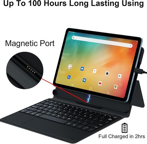 DOOGEE لوحة مفاتيح لاسلكية متوافقة مع T20 Mini Pro - حافظة جلدية قابلة للطي وحامل مع لوحة مفاتيح بلوتوث متوافقة مع تابلت 8 بوصة T20 Mini Tablet in Kuwait