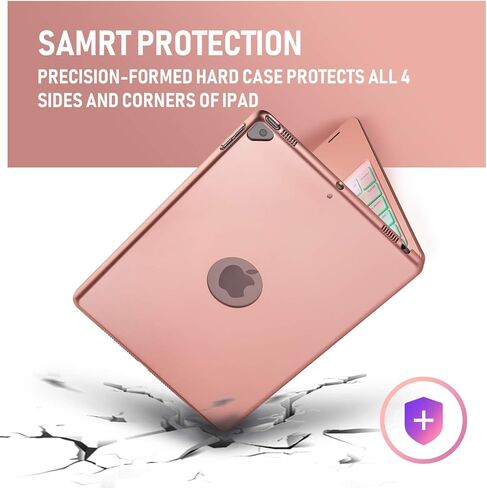 حافظة لوحة المفاتيح Phixnozar لجهاز iPad الجيل التاسع (10.2 2021) / الثامن (10.2 بوصة 2020) / السابع (10.2 2019) / iPad Air الجيل الثالث 10.5 2019/iPad Pro 10.5 2017 - وظيفة لوحة اللمس الثابتة in Kuwait