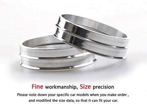 DCVAMOUS Alloy Aluminum Hub Centric Rings 106 to 87.1, Set of 4 - Performance Spigot Hubrings fit 87.1mm Vehicle Hub and 106mm Wheel Center Bore Compatible with Ford F150 Lincoln in Saudi Arabia