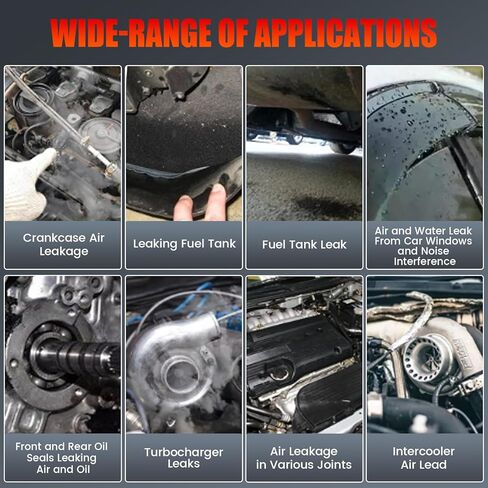 كاشف تسرب آلة دخان السيارات من Blogole - مضخة هواء مدمجة، ومقياس التدفق، ومقياس الضغط - جهاز اختبار تسرب آلة الدخان EVAP بتيار مستمر 12 فولت للمكنسة الكهربائية والوقود والأنابيب وأنظمة السيارات الأخرى - أحمر in Kuwait