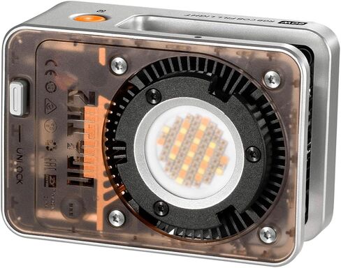 ZHIYUN Molus X60 RGB 60W COB Video Light, 319g Portable LED Light, 2700K-6500K CRI 95 TLCI 98 w/Detachable Grip Battery,Support APP Control and PD Charge (Standard Package) in Saudi Arabia