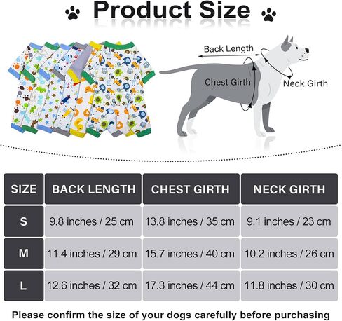 Pedgot 6 Packs Puppy Dog Onesies Soft Pure Cotton Dog Pajamas Cute Dog Clothes Pet Jumpsuit Puppy Rompers Puppy Bodysuits for Pet Dog Daily Wear Party (Small, 6 Styles) in Saudi Arabia