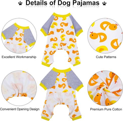 Pedgot 6 Packs Puppy Dog Onesies Soft Pure Cotton Dog Pajamas Cute Dog Clothes Pet Jumpsuit Puppy Rompers Puppy Bodysuits for Pet Dog Daily Wear Party (Small, 6 Styles) in Saudi Arabia