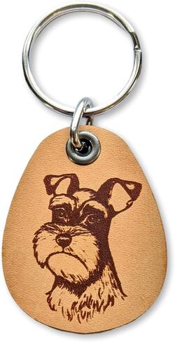 سلسلة مفاتيح شناوزر من الجلد الطبيعي سميكة وقوية وخفيفة الوزن بلون أسمر in Saudi Arabia