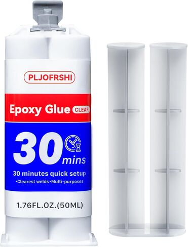 PLJOFRSHI Clear ab Epoxy Glue ，Multipurpose epoxy Resin Adhesive for Repairing Plastic, Metal, Ceramics, Wood，Fishing rods etc，It is The Best Waterproof Plastic Welding Repair Glue（1） in Saudi Arabia