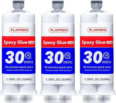 PLJOFRSHI Clear ab Epoxy Glue ，Multipurpose epoxy Resin Adhesive for Repairing Plastic, Metal, Ceramics, Wood，Fishing rods etc，It is The Best Waterproof Plastic Welding Repair Glue（1） in Saudi Arabia