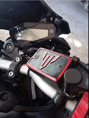 CNC Motorcycle Front Brake Fluid Reservoir Cap Cover Compatible with MT07 MT-07 FZ07 FZ-07 MT10 FZ10 MT-10 FZ09 FZ-09 MT09 MT-09 FJ-09 Tracer 900 GT, XSR 700 900 ABS 2014-2021 in Saudi Arabia
