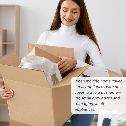 AMIJOUX 30 قطعة من أغطية غبار أجهزة المطبخ الصغيرة، أغطية أجهزة المطبخ الشفافة المقاومة للغبار، أغطية غبار الأثاث مع شريط مطاطي للأجهزة الصغيرة، الفرن، طنجرة الضغط، ماكينة صنع القهوة in Kuwait