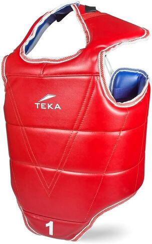 Victorbudo USA Boxing Body Protector Reversible, Kickboxing MMA Muay Thai Chest Guard, Sparring Training Heavy Punching, Adjustable Shield, Martial Arts Upper Belly Protection Pad, Taekwondo in Saudi Arabia