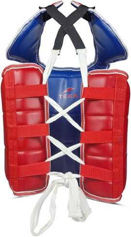 Victorbudo USA Boxing Body Protector Reversible, Kickboxing MMA Muay Thai Chest Guard, Sparring Training Heavy Punching, Adjustable Shield, Martial Arts Upper Belly Protection Pad, Taekwondo in Saudi Arabia