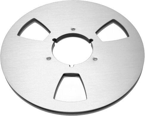 1/4 x 10.5 Empty Take Up Reel to Reel Tape Hub, 3 Holes Nab Open Reel Audio Aluminum Alloy 10.5 inch Empty Tape Reel Recording Sound Takeup Reel (Silver) in Saudi Arabia
