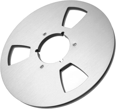 1/4 x 10.5 Empty Take Up Reel to Reel Tape Hub, 3 Holes Nab Open Reel Audio Aluminum Alloy 10.5 inch Empty Tape Reel Recording Sound Takeup Reel (Silver) in Saudi Arabia