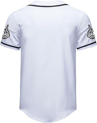 Men Baseball Jersey Button Down Hip Top Shirts Sport Uniform Varsity Jerseys in Saudi Arabia
