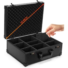 Storage Lock Box -16x 12 x 6.5 Inch Large Combination Lock Boxes for Important Document Collection Organizer- Lockable Safe Storage Box Medicine Box, Lockable Boxes for Personal Items in Saudi Arabia