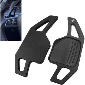 SANRILY Silver Aluminum Steering Wheel Paddle Shifter Extension Fit for Audi A8 A3 A1 A6 S4 RS5 RS6 Q5 R8 Q7 TT 2010 2011 Paddle Shifter Extension Accessories in Saudi Arabia