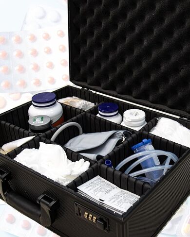 Storage Lock Box -16x 12 x 6.5 Inch Large Combination Lock Boxes for Important Document Collection Organizer- Lockable Safe Storage Box Medicine Box, Lockable Boxes for Personal Items in Saudi Arabia