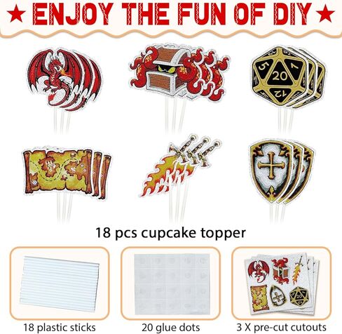 Dnd Cupcake Topper in Saudi Arabia