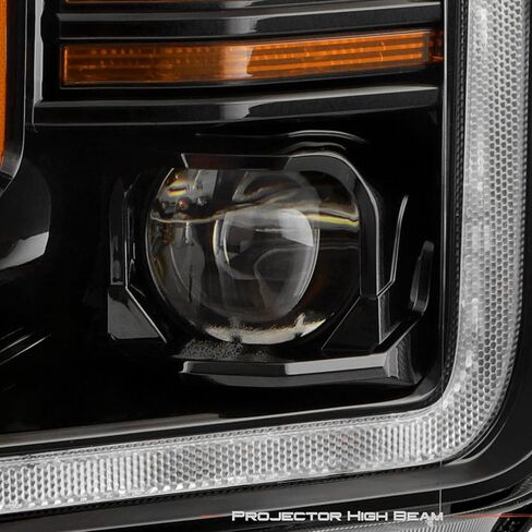 AKKON - يناسب 2018-2020 Ford F150 Pickup [Full LED] جهاز عرض أسود أمامي مع مصباح وقوف كهرماني إشارة متتابعة in Saudi Arabia
