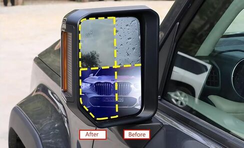 Protive Film For Land Cruiser 2024 2025 Mirror,Reduce Glare&Anti Water,Land Cruiser Exterior Accessories in Saudi Arabia