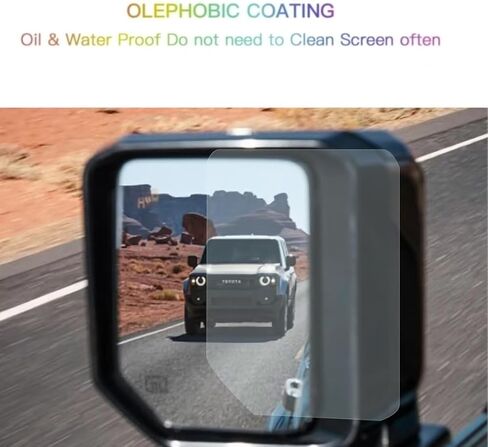 Protive Film For Land Cruiser 2024 2025 Mirror,Reduce Glare&Anti Water,Land Cruiser Exterior Accessories in Saudi Arabia