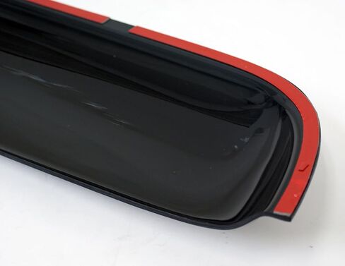 TuningPros WSVT2-238 Sunroof Moonroof Type 2 and Out-Side Mount Window Visor Deflector Rain Guard Dark Smoke 5-pc Set in Saudi Arabia