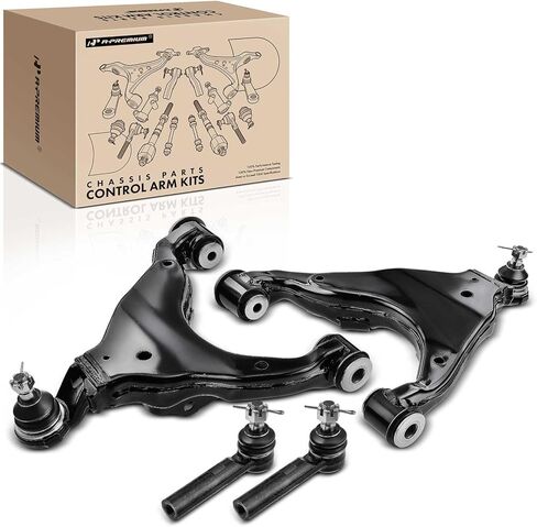 مجموعة A-Premium مكونة من 4 قطع، ذراع تحكم أمامي سفلي، طرف قضيب ربط خارجي، متوافق مع Toyota 4Runner 2003-2009، FJ Cruiser 2007-2009، Lexus GX470 2003-2009 in Saudi Arabia