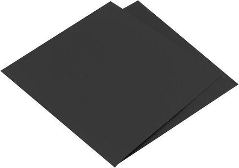 JEUIHAU 100 ورقة مقاس 12x12 بوصة ورق بطاقات أسود - ورق حرفي سميك 250 جرامًا للمتر المربع للدعوات، وصناعة البطاقات، ومستلزمات سجل القصاصات in Saudi Arabia