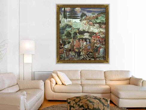SYSMYXGS الطلاء بالأرقام للبالغين المبتدئين DIY مجموعات الطلاء الأكريليك مع فرش، صبغات، فنون قماشية زيتية، هدايا ديكور المنزل - موكب Magus Melchoir in Saudi Arabia