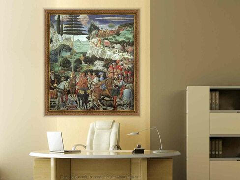 SYSMYXGS الطلاء بالأرقام للبالغين المبتدئين DIY مجموعات الطلاء الأكريليك مع فرش، صبغات، فنون قماشية زيتية، هدايا ديكور المنزل - موكب Magus Melchoir in Saudi Arabia