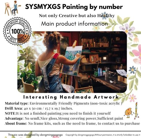 SYSMYXGS الطلاء بالأرقام للبالغين المبتدئين DIY مجموعات الطلاء الأكريليك مع فرش، صبغات، فنون قماشية زيتية، هدايا ديكور المنزل - موكب Magus Melchoir in Saudi Arabia