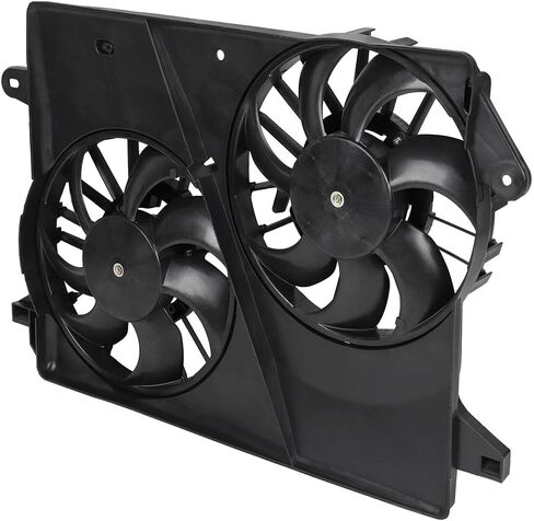 Engine Radiator Cooling Fan Assembly Fit 2006-2010 for Dodge Charger 2008-2010 for Dodge Challenger 2005-2008 for Dodge Magnum, Radiator Condenser Fan Assembly 621160 620-039 in Saudi Arabia