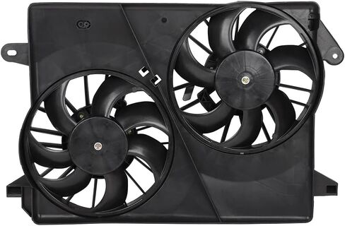 Engine Radiator Cooling Fan Assembly Fit 2006-2010 for Dodge Charger 2008-2010 for Dodge Challenger 2005-2008 for Dodge Magnum, Radiator Condenser Fan Assembly 621160 620-039 in Saudi Arabia