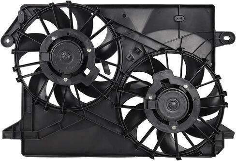 Engine Radiator Cooling Fan Assembly Fit 2006-2010 for Dodge Charger 2008-2010 for Dodge Challenger 2005-2008 for Dodge Magnum, Radiator Condenser Fan Assembly 621160 620-039 in Saudi Arabia