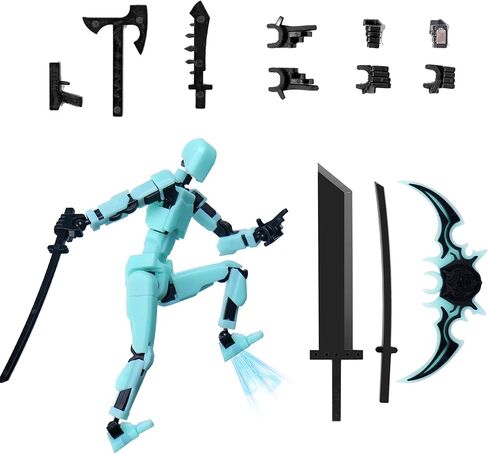 Model13 Action Figure,Magnetic Travel Toys for Kids, Lucky Robot 13 Movable Figures,Multiple Gestures and Play Styles,Tabletop Decorations and Gifts for Gaming Enthusiasts in Saudi Arabia