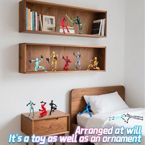 Model13 Action Figure,Magnetic Travel Toys for Kids, Lucky Robot 13 Movable Figures,Multiple Gestures and Play Styles,Tabletop Decorations and Gifts for Gaming Enthusiasts in Saudi Arabia