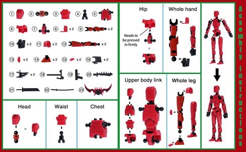 Model13 Action Figure,Magnetic Travel Toys for Kids, Lucky Robot 13 Movable Figures,Multiple Gestures and Play Styles,Tabletop Decorations and Gifts for Gaming Enthusiasts in Saudi Arabia