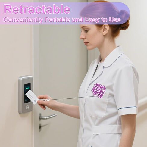 2PCS مضحك ممرضة شارة بكرة لطيف شارة حامل قابل للسحب التمساح كليب بريق RN شارات الأصدقاء الوردي شارات بكرة الهدايا لER LPN CNA ممرضة طبيب التمريض طالب المعلم العامل الطبي بطاقة الهوية الديكور in Kuwait