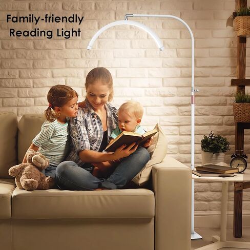 ضوء نصف قمر لتكنولوجيا الرموش، مصباح رموش مع حامل هاتف للعناية بالبشرة وشم الرموش والأظافر، 5 درجات حرارة ألوان وإعدادات سطوع مصباح أرضي LED ضوء تجميلي in Kuwait