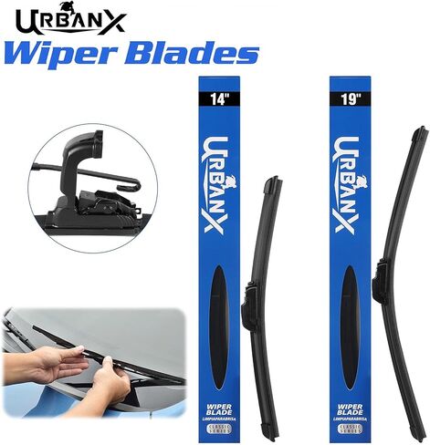 UrbanX 2-IN-1 All Seasons Water Repellency Original Equipment Replacement Wiper Blades For 2016 Jeep Compass 22" & 20" - Driver & Passenger Side (Pack of 2) in Saudi Arabia