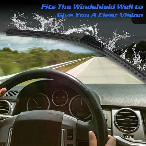 UrbanX 2-IN-1 All Seasons Water Repellency Original Equipment Replacement Wiper Blades For 2016 Jeep Compass 22" & 20" - Driver & Passenger Side (Pack of 2) in Saudi Arabia