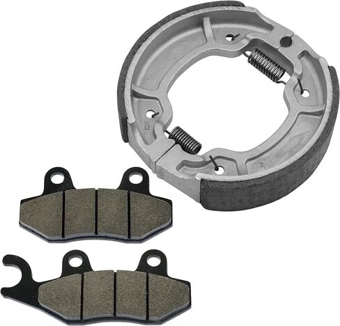 Caltric Front Brake Pads & Rear Brake Shoes Compatible with Yamaha Xtz125 Xtz-125 Xtz125E Xtz125K 2003-2013 in Saudi Arabia
