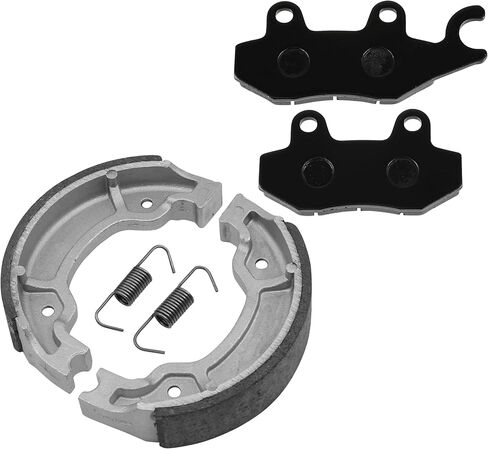 Caltric Front Brake Pads & Rear Brake Shoes Compatible with Yamaha Xtz125 Xtz-125 Xtz125E Xtz125K 2003-2013 in Saudi Arabia