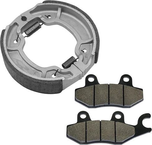 Caltric Front Brake Pads & Rear Brake Shoes Compatible with Yamaha Xtz125 Xtz-125 Xtz125E Xtz125K 2003-2013 in Saudi Arabia