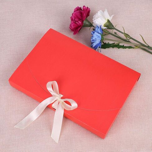 ITODA 10 Pcs Gift Boxes Packing Box for Shirt Pajamas，Silk Scarf Paper Case with Ribbon Present Box for Birthday Wedding Ceremony Festival in Saudi Arabia