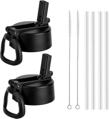 Straw Lid for Hydroflask 12-64 oz Wide Mouth Water Bottle, Replacement Lid with Straw for 2.28 "Wide Mouth Bottles, Water Bottle Accessories(2 pack) in Saudi Arabia