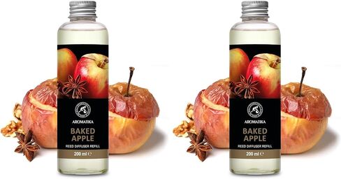 Baked Apple Refill Reed Diffuser 6.8 Fl Oz - Room Diffuser Refill - Home Fragrance - Room Freshener - Fresh and Long Lasting Fragrance in Kuwait